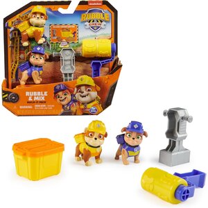 Spin Master 6066686 - Rubble & Crew - Set de figurines solides Rubble & Mix