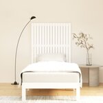 vidaXL Tête de lit murale Blanc 95 5x3x110 cm Bois massif de pin