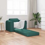 vidaXL Canapé-Lit Vert foncé 98 x 71 x 83 cm Velours