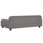 vidaXL Canapé pour enfants gris 90x53x30 cm similicuir