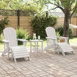vidaXL Mobilier de jardin lounge 2 Pièces Blanc 74 x 82 x 90 cm Plastique