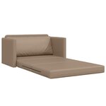 vidaXL Canapé-Lit 110cm Cappuccino Simili cuir