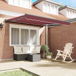 vidaXL Cadre d'auvent Bordeaux 300 x 250 cm