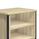 vidaXL Tables de chevet 2Pièces chêne sonoma 40x30x40cm bois d'ingénierie