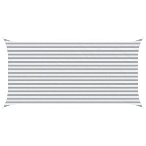 vidaXL Voile d'ombre Gris clair et blanc 5 x 2 5 m