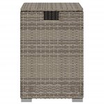 vidaXL Table de couverture de bouteille de propane gris 40x40x60 cm