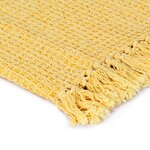 vidaXL Couverture en coton 160 x 210 cm Jaune moutarde