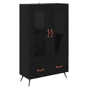 vidaXL Haut Armoire avec tiroir Chêne noir 69 5 x 31 x 115 cm