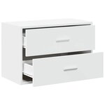 vidaXL Armoire avec 2 tiroirs blanc 60x31x40 cm bois d'ingénierie