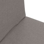 vidaXL Fauteuil de sol ajustable Taupe Tissu