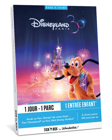 Coffret cadeau - ticketbox - disneyland paris 1 jour / 1 parc - 1 enfant