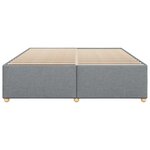 vidaXL Cadre de lit sans matelas gris clair 200x200 cm tissu