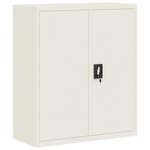 vidaXL Classeur blanc 90x40x105 cm acier