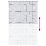 vidaXL Store roulant de douche 160x240 cm Carré