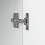 vidaXL Meuble TV 102 x 34 5 x 50 cm Blanc brillant Bois d'ingénierie