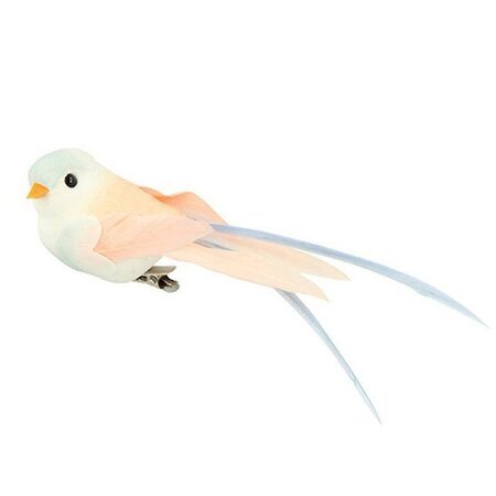 12 oiseaux à plumes en papier - couleurs pastel