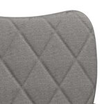 vidaXL Chaises à manger lot de 2 gris clair tissu