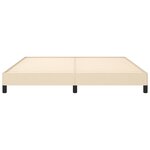 vidaXL Cadre de lit sans matelas crème 180x200 cm tissu
