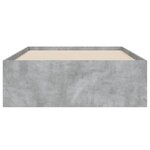 vidaXL Cadre de lit et tiroirs gris béton 90x190 cm bois d'ingénierie