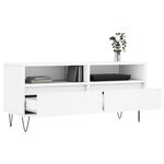 vidaXL Meuble TV blanc 100x34 5x44 5 cm bois d'ingénierie