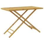 vidaXL Table de jardin pliable 110x55x75 cm bambou