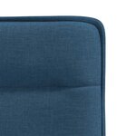 vidaXL Chaises à manger lot de 4 bleu tissu
