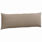 vidaXL Coussins de canapé 2 Pièces Taupe 120 x 40 cm tissu