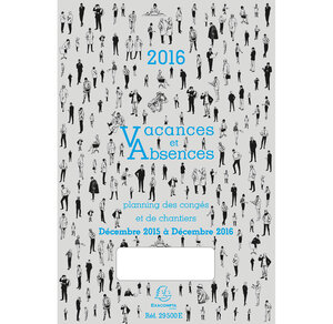 Planning des vacances absences décembre à décembre 297x200 mm EXACOMPTA