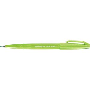 Stylo feutre brush sign pen ses 15  vert pastel pentel arts