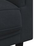 vidaXL Ensemble de canapés 2 Pièces avec coussins noir velours