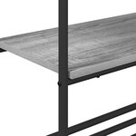 vidaXL Portant à vêtements avec étagères Sonoma gris 60 x 30 x 171 cm