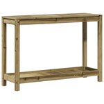 vidaXL Table de rempotage avec étagère 108x35x75 cm bois pin imprégné