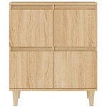 vidaXL Buffets 2 Pièces chêne sonoma 60x35x70 cm bois d'ingénierie