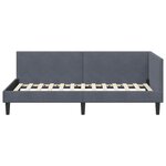 vidaXL Cadre de lit d'angle Autre Gris foncé 80 x 200 cm