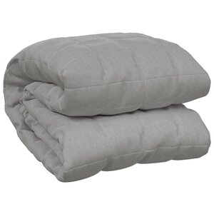 vidaXL Couverture lestée Gris 122x183 cm 9 kg Tissu