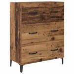 vidaXL Buffet Bois ancien 69 5 x 34 x 90 cm Bois d'ingénierie et fer