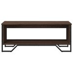 vidaXL Table basse chêne marron 100x51x40 cm bois d'ingénierie