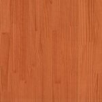 vidaXL Lit haut sans matelas cire marron 80x200 cm bois massif