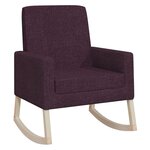 vidaXL Chaise à bascule Violet Tissu