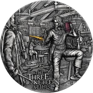 Pièce de monnaie en Argent 5 Dollars g 62.2 (2 oz) Millésime 2023 The Three Musketeers ATHOS