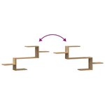 vidaXL Étagère murale chêne artisanal 104x15x49 cm bois d'ingénierie