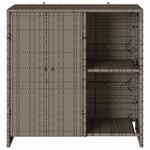 vidaXL Armoire de rangement avec étagère Gris 100 x 36 x 102 cm Rotin