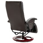 vidaXL Fauteuil TV pivotant Marron Similicuir