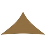 vidaXL Voile d'ombrage 160 g/m² Taupe 3x3x4 2 m PEHD