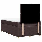 vidaXL Sommier à lattes de lit avec matelas Marron foncé 120x200 cm