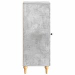 vidaXL Buffet Gris béton 33 x 34 5 x 90 cm Bois d'ingénierie