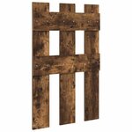 vidaXL Porte-manteau mural Montage mural Chêne fumé 65 x 3 x 100 cm