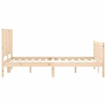 vidaXL Cadre de lit sans matelas bois de pin massif