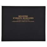 Registre 24x32cm Objets Mobiliers - Spécial Garagistes 100 Pages - Noir - Exacompta