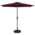 vidaXL Parasol de jardin avec lumières LED et base 270 x 270 cm